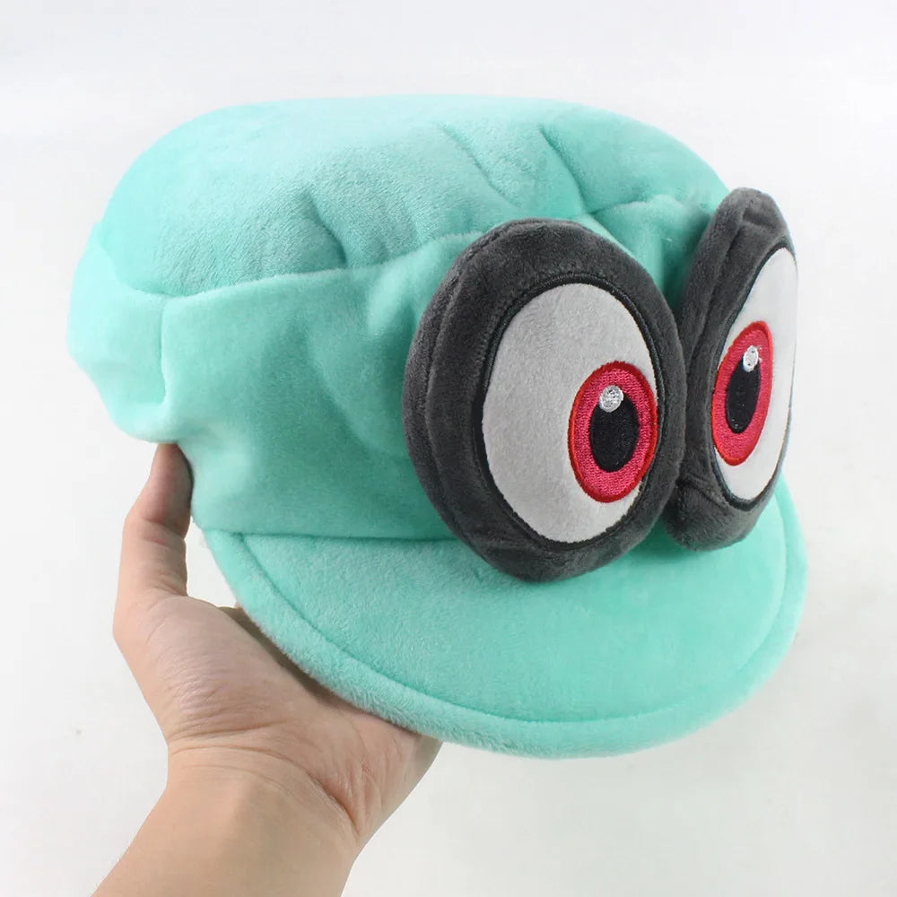 Cappy Plush Toy Super Mario Odyssey 29cm Stuffed Animal Plushies Video Game Hat Green Turqoise Red Peluche Cartoon Soft Doll Kids Gift Cosplay Props