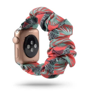 Scrunchie Elastic Watch Straps Watchband for Apple Watch Band Series 7 6 5 4 38mm 40mm 42mm 44mm for iwatch 45/41mm Bracelet