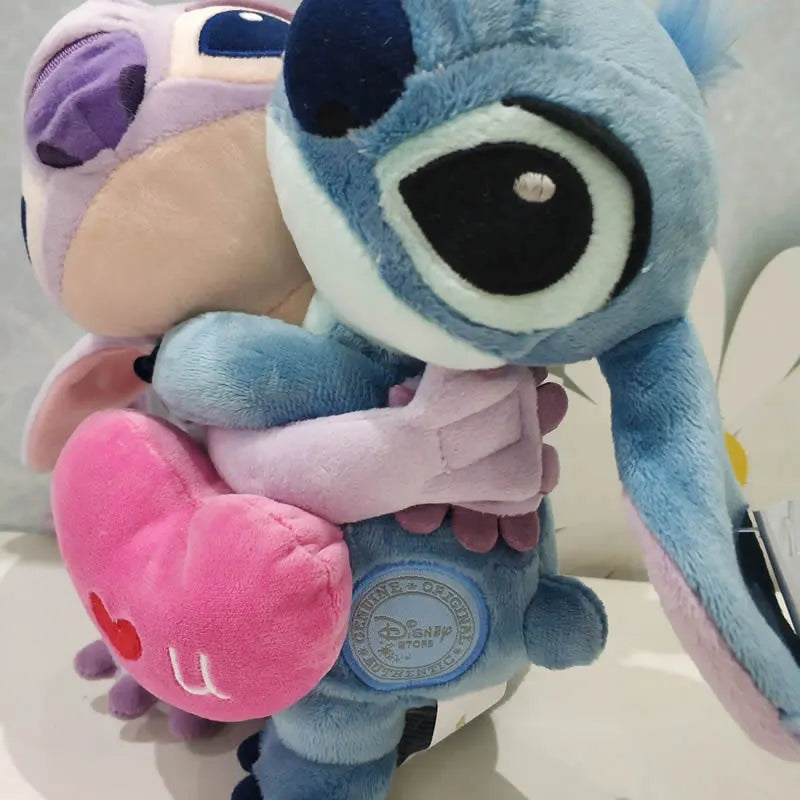 20cm Lilo And Stitch Plush Toys Holding love Stitch Angel Stuffed Soft doll For Couple girlfriend gifts