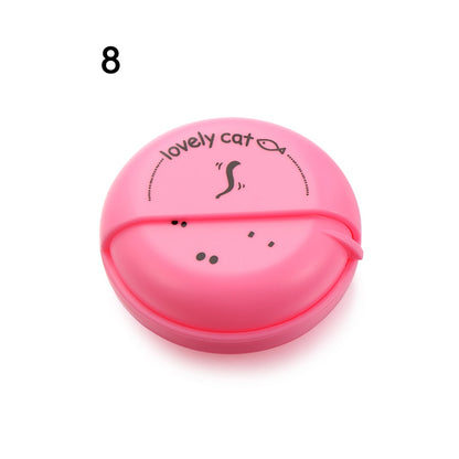 Round Earphone Case Multi-function ABS Wire Cable Organizer Rotary Storage Protective Data Line Box Headphone Storage Accessory