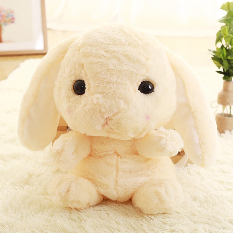 Long Ear Rabbit Plush Bag Cute Doll Kawaii Shoulder Backpack Crossbody Bag Coin Purse Messenger Bags Plush Toy Girls Gift