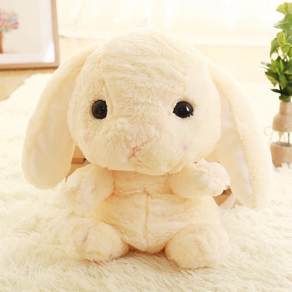 Long Ear Rabbit Plush Bag Cute Doll Kawaii Shoulder Backpack Crossbody Bag Coin Purse Messenger Bags Plush Toy Girls Gift