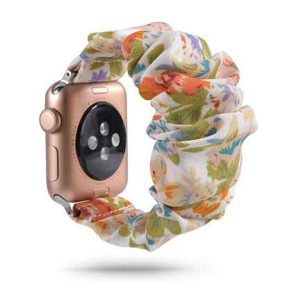 Scrunchie Elastic Watch Straps Watchband for Apple Watch Band Series 7 6 5 4 38mm 40mm 42mm 44mm for iwatch 45/41mm Bracelet