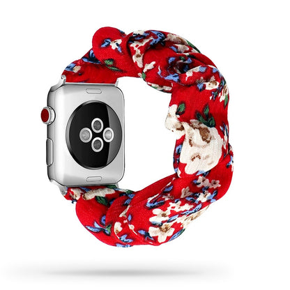 Scrunchie Elastic Watch Straps Watchband for Apple Watch Band Series 7 6 5 4 38mm 40mm 42mm 44mm for iwatch 45/41mm Bracelet