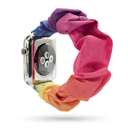 Scrunchie Elastic Watch Straps Watchband for Apple Watch Band Series 7 6 5 4 38mm 40mm 42mm 44mm for iwatch 45/41mm Bracelet