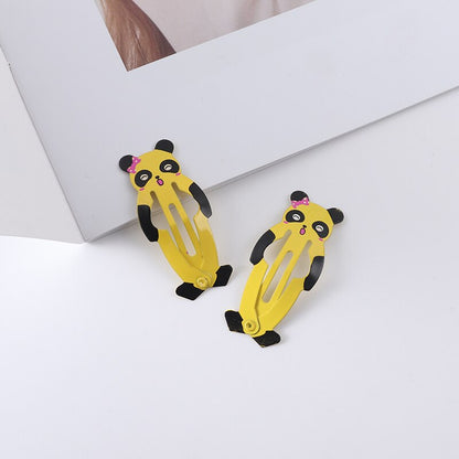 New Girls Cartoon Pattern Hairpins Cute Animal Rainbow Sweet Hair Clips Kids BB Clips Hair Accessories Fashion Barrettes Gift