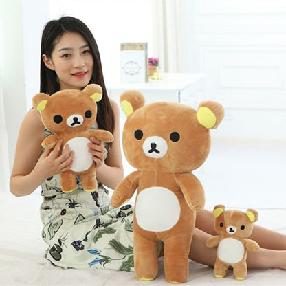 Giant Rilakkuma Plush Toy Cute Kawaii Fluffy Plushie Stuffed Animal Soft Bear Doll Stuffie Sofa Pillow Room Decor Birthday Present Kid Gifts