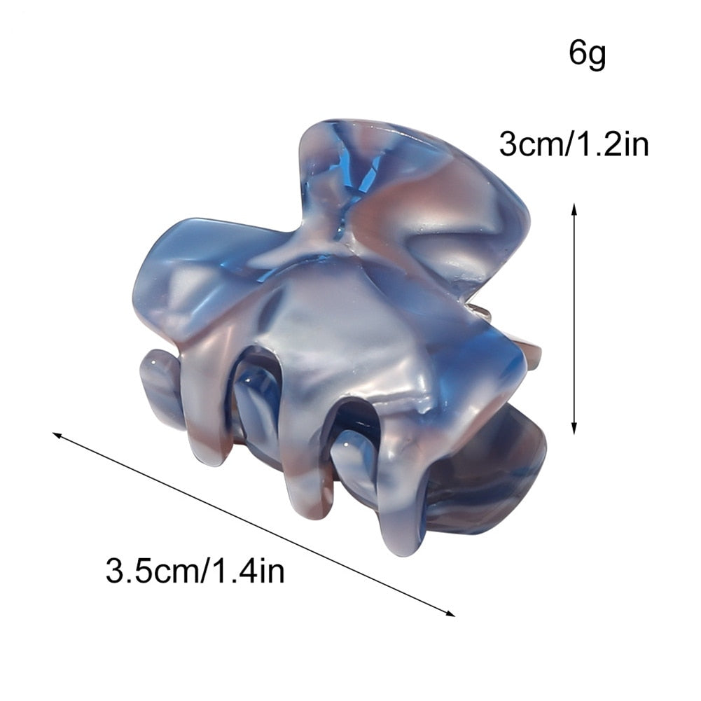 Hair Claw Clips Barrette Clamp Jelly Colors Acrylic Ponytail Crab Girls Hair  Hairpin Hair Styling Accessories For Women