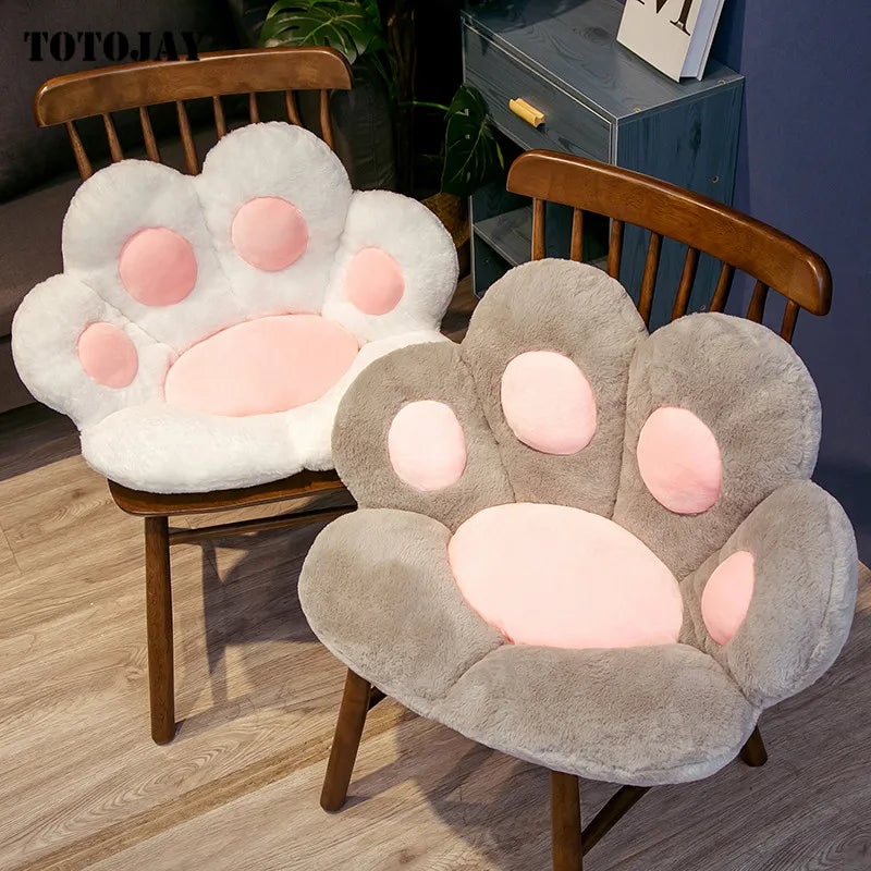 Cat Paw Pillow Plush Bear Dog Seat Gamer Chair Cushion Sofa Throw Stuffed Animal Plushies Home Decor Winter Children Girls Birthday Gift