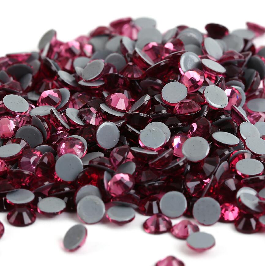 SS6-SS30 40Colors Crystal AB Better DMC Hot Fix Rhinestones,Glass Strass Hotfix Iron On Rhinestones Sewing & Fabric Decorations