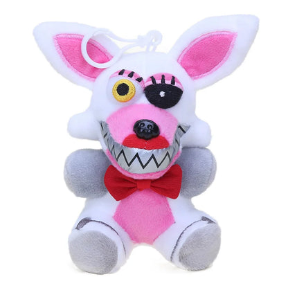 15cm-45cm Plush Toy White Mangle Foxy Toys Nightmare Freddy Fazbear Plush Keychain Pendant Peluche