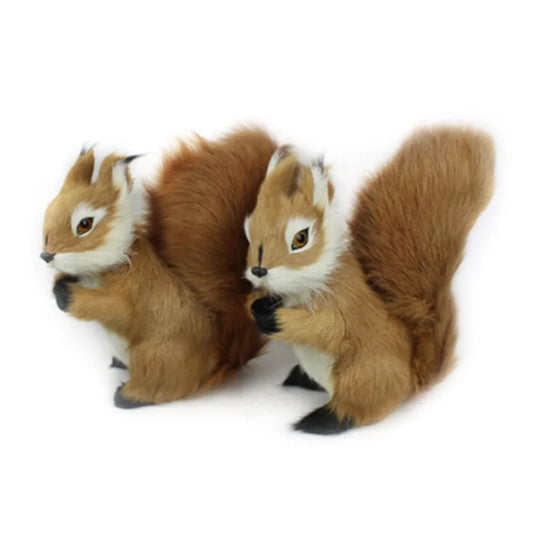 19*18cm 2 Size Stuffed Toys Lovely Squirrel Simulation Animal Stuffed Plush Toy Kids Toy Decorations Birthday Gift For Children
