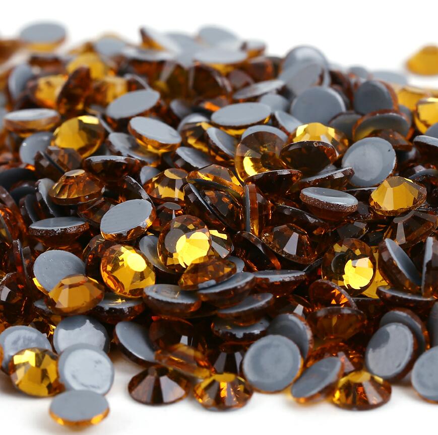 SS6-SS30 40Colors Crystal AB Better DMC Hot Fix Rhinestones,Glass Strass Hotfix Iron On Rhinestones Sewing & Fabric Decorations