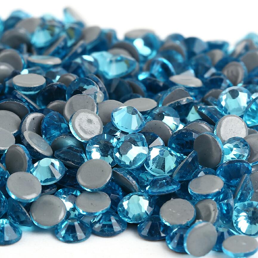 SS6-SS30 40Colors Crystal AB Better DMC Hot Fix Rhinestones,Glass Strass Hotfix Iron On Rhinestones Sewing & Fabric Decorations