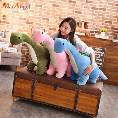 GIANT Brachiosaurus Stuffed Animal 100cm Long Neck Dinosaur Plush Toy Dino Plushies Soft Doll Children Kids Birthday Gift