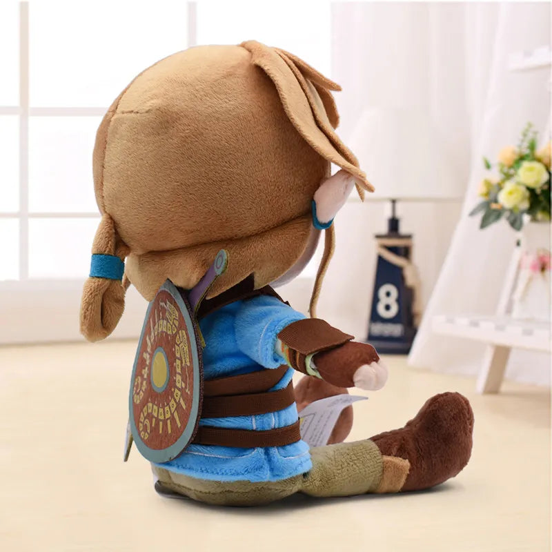 New Arrival Legend of Zelda Breath of the Wild Link Plush Toys Cartoon Boy With Sword Video Game Soft Stuffed Doll for Kids Child Best Gift