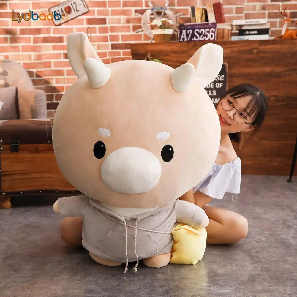 1pc Giant TV Lovely Whats Wrong With Secretary Kim Hard Caw Pet Doll Plush Korean Drama Cow Stuffed Child Kid Toy Birthday Gift