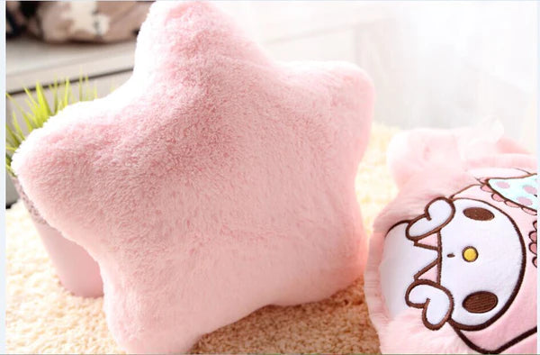 Sanrio My Melody & Little Twin Stars Throw Pillows Upgrade Your Kawaii Bedroom