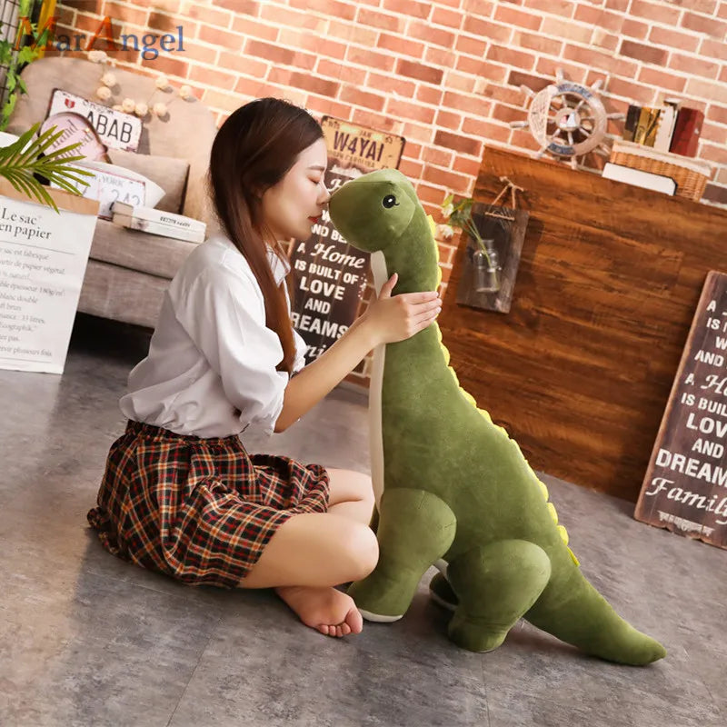 GIANT Brachiosaurus Stuffed Animal 100cm Long Neck Dinosaur Plush Toy Dino Plushies Soft Doll Children Kids Birthday Gift