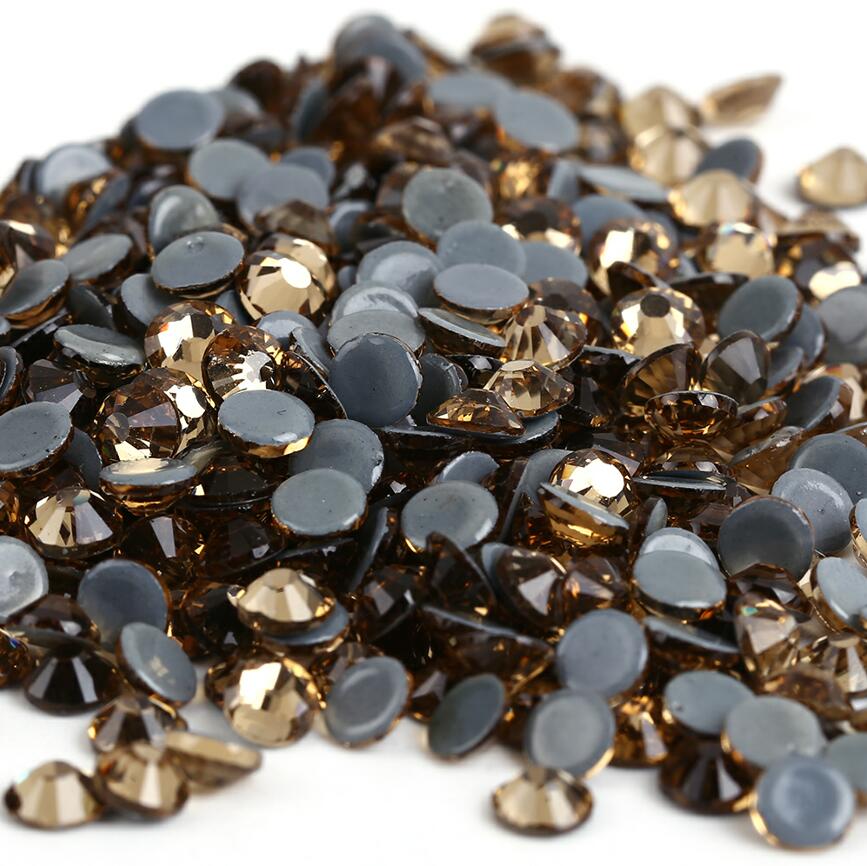 SS6-SS30 40Colors Crystal AB Better DMC Hot Fix Rhinestones,Glass Strass Hotfix Iron On Rhinestones Sewing & Fabric Decorations