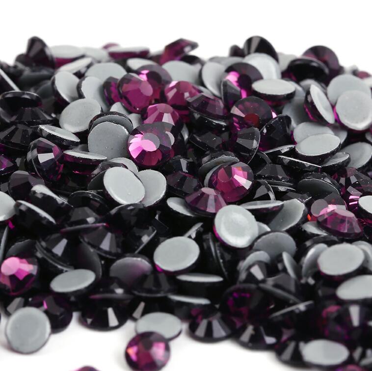 SS6-SS30 40Colors Crystal AB Better DMC Hot Fix Rhinestones,Glass Strass Hotfix Iron On Rhinestones Sewing & Fabric Decorations