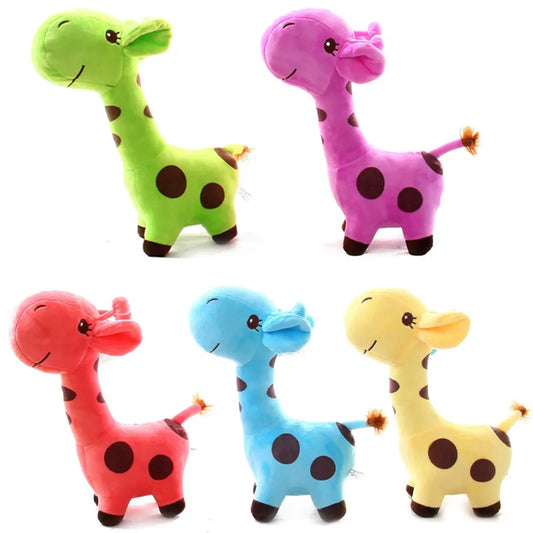 18cm New Kawaii Plush Giraffe Stuffed Animal Cartoon Doll Soft Cute Plush Funny For Kid Baby Children's Birthday Gift Toy