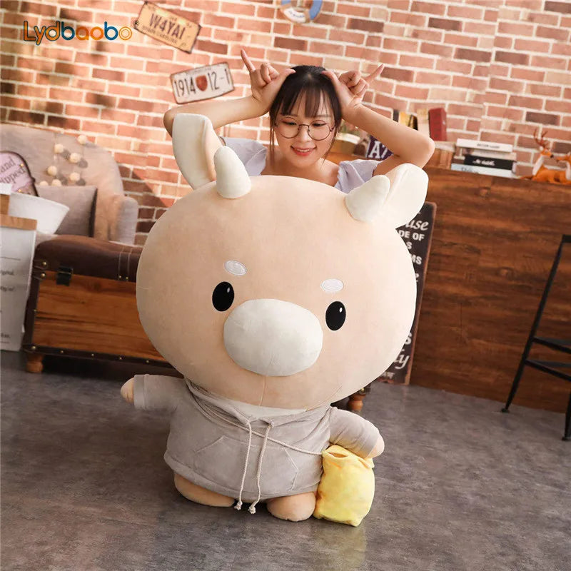 1pc Giant TV Lovely Whats Wrong With Secretary Kim Hard Caw Pet Doll Plush Korean Drama Cow Stuffed Child Kid Toy Birthday Gift