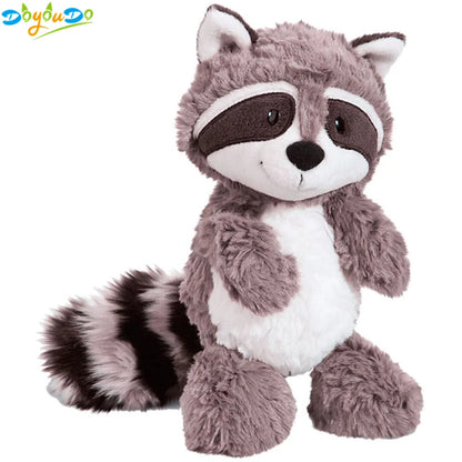 Gray Raccoon Plush Toy Lovely Raccoon Cute Soft Stuffed Animals Doll Pillow For Girls Children Kids Baby Birthday Gift 25cm