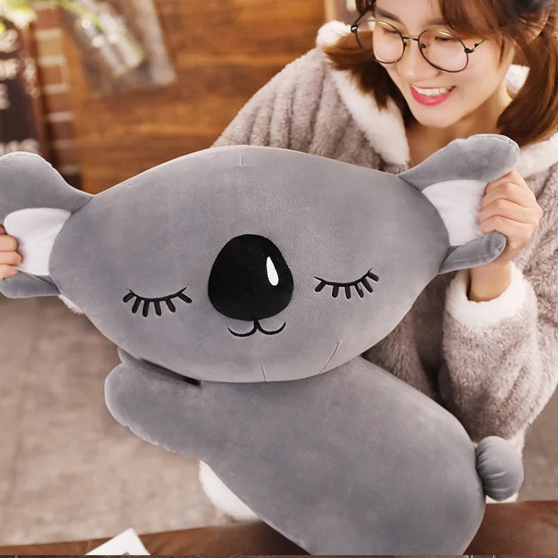 New Kawaii Koala Plush Toy Soft Cartoon Animal Koala Stuffed Doll Bed Sofa Pillow Nap Pillow Friends Christmas Gift