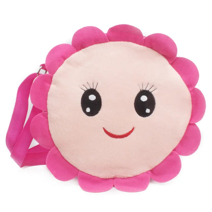 Cute Plush Shoulder Bag Strawberry Sunflower Kids Handbags Cartoon Mini Coin Purse Bag