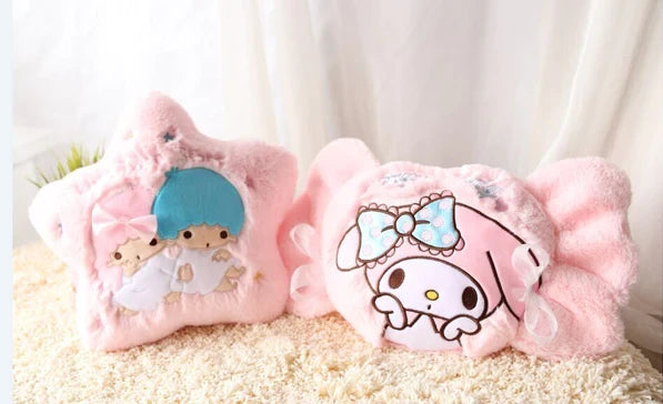 Sanrio My Melody & Little Twin Stars Throw Pillows Upgrade Your Kawaii Bedroom