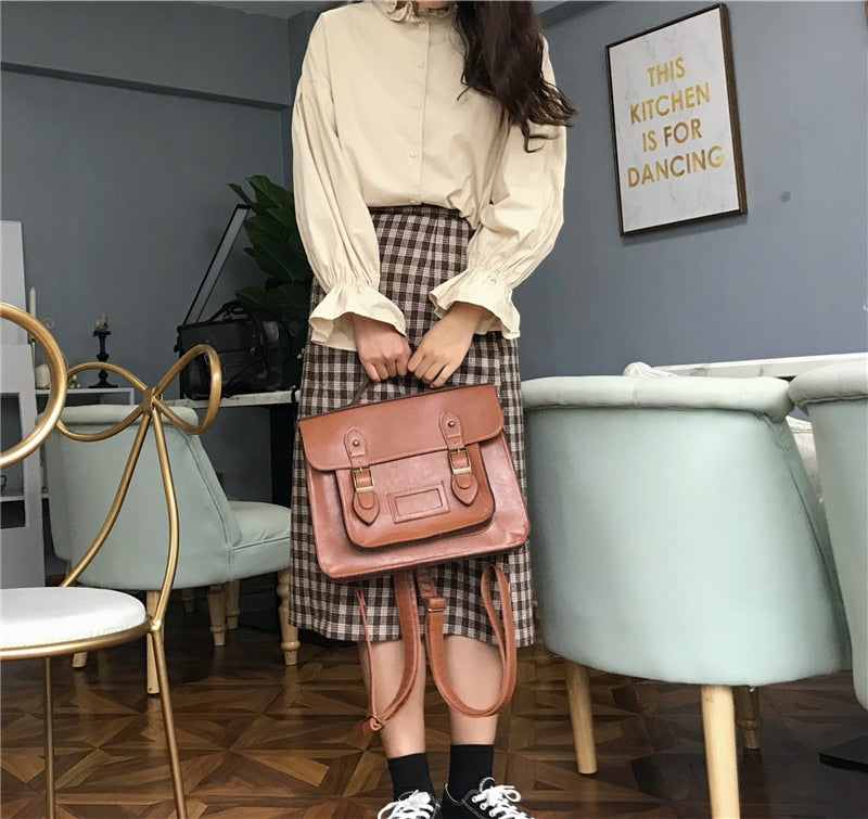 Korean vintage Women Backpacks preppy style student backpack multifunctional female shoulder bag women school bag ladies Totes