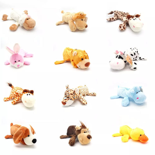 Plush Pencil Case Animal Astuccio Kawaii Papeleria Etui Pennen Kids Plumier Fille Trousse Scolaire Stylo School Estuche Dog