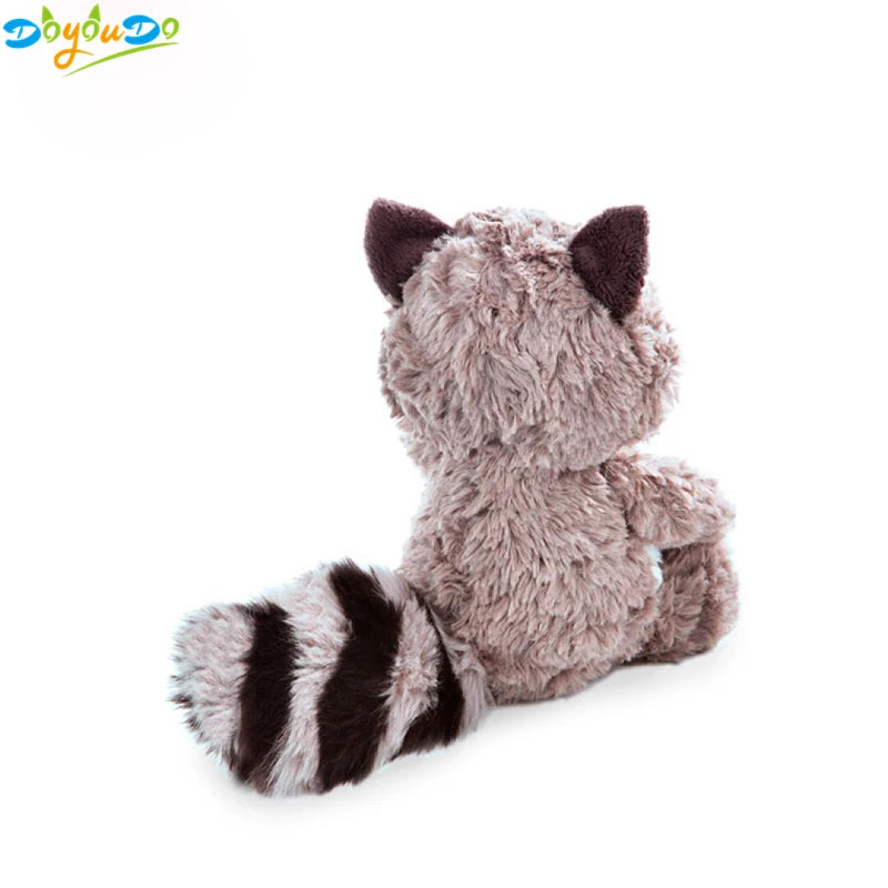 Gray Raccoon Plush Toy Lovely Raccoon Cute Soft Stuffed Animals Doll Pillow For Girls Children Kids Baby Birthday Gift 25cm