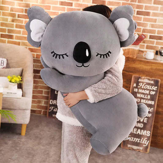 New Kawaii Koala Plush Toy Soft Cartoon Animal Koala Stuffed Doll Bed Sofa Pillow Nap Pillow Friends Christmas Gift