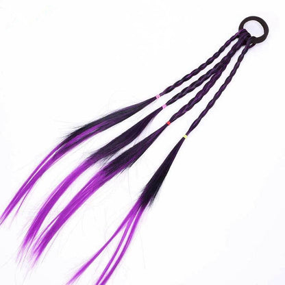 New Cute Girls Elastic Hair Rope Rubber Bands Braides Hair Accessories Wig Ponytail Hair Ring Kids Twist Braid Rope Hair Braider