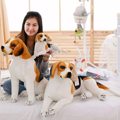 30-90cm Giant Beagle Dog Toy Realistic Stuffed Animals Dog  Plush Toys Gift For Children Home Decor