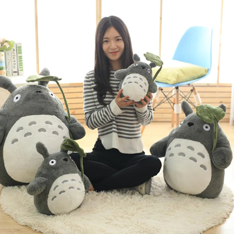 30-70cm Cute Anime Girl Kids Toys Totoro Doll Large Size Soft Pillow Totoro Plush Toy Doll Children Birthday Gift Cartoon Home