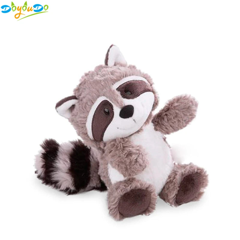 Gray Raccoon Plush Toy Lovely Raccoon Cute Soft Stuffed Animals Doll Pillow For Girls Children Kids Baby Birthday Gift 25cm