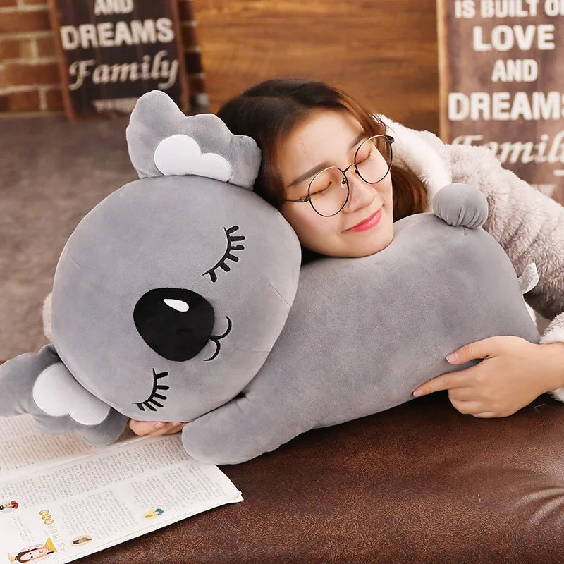 New Kawaii Koala Plush Toy Soft Cartoon Animal Koala Stuffed Doll Bed Sofa Pillow Nap Pillow Friends Christmas Gift