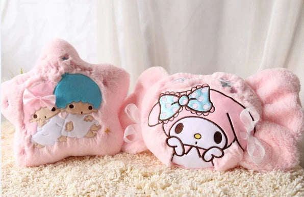 Sanrio My Melody & Little Twin Stars Throw Pillows Upgrade Your Kawaii Bedroom