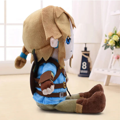 New Arrival Legend of Zelda Breath of the Wild Link Plush Toys Cartoon Boy With Sword Video Game Soft Stuffed Doll for Kids Child Best Gift