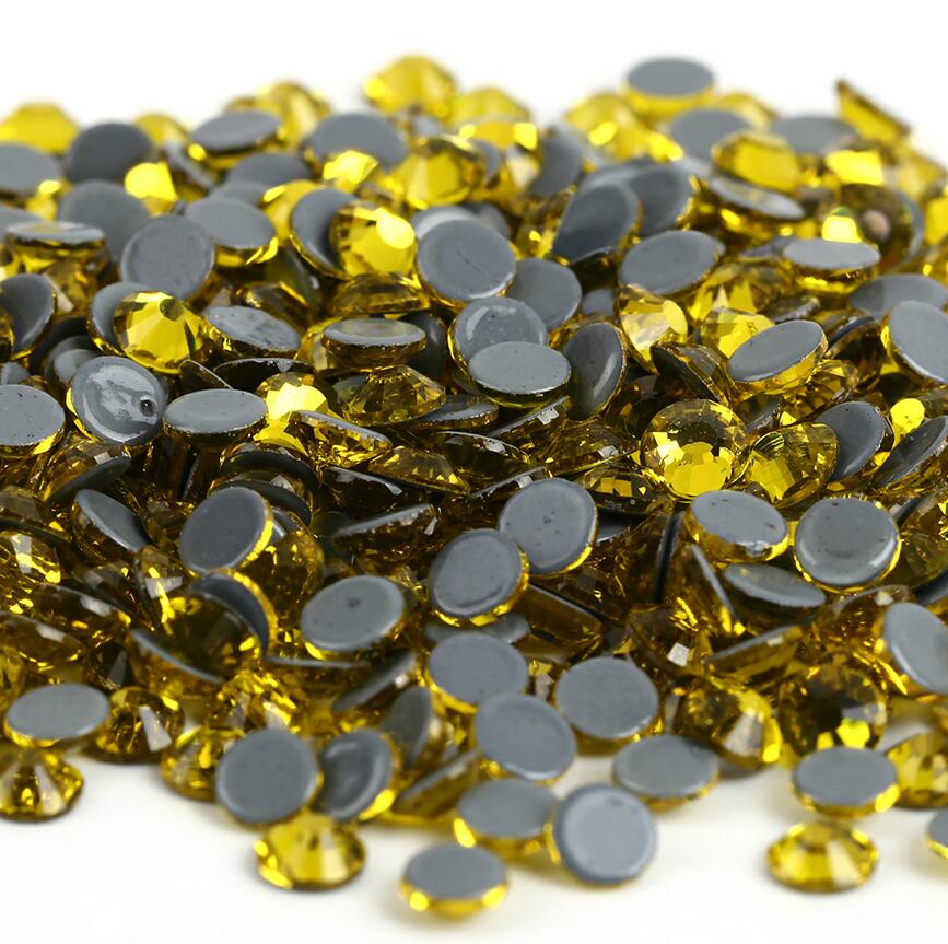 SS6-SS30 40Colors Crystal AB Better DMC Hot Fix Rhinestones,Glass Strass Hotfix Iron On Rhinestones Sewing & Fabric Decorations