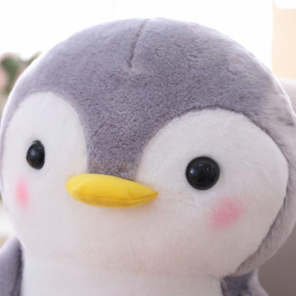 25cm 45cm cute plush penguin toy grey stuffed animal soft doll hold penguin watermelon banana kids toys birthday gift for child