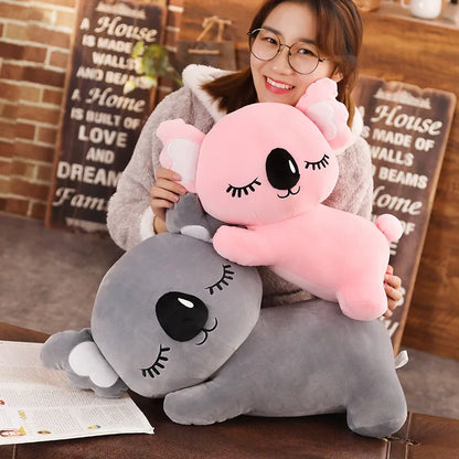 New Kawaii Koala Plush Toy Soft Cartoon Animal Koala Stuffed Doll Bed Sofa Pillow Nap Pillow Friends Christmas Gift