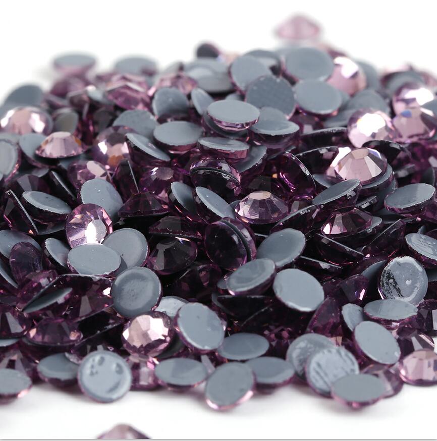 SS6-SS30 40Colors Crystal AB Better DMC Hot Fix Rhinestones,Glass Strass Hotfix Iron On Rhinestones Sewing & Fabric Decorations