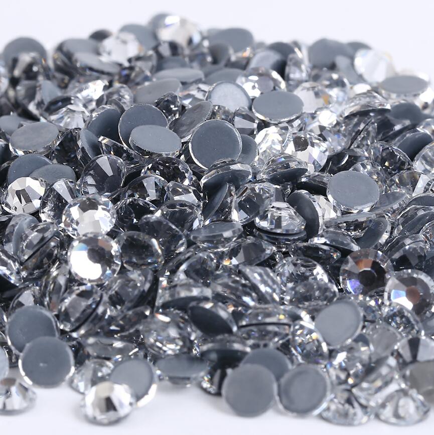 SS6-SS30 40Colors Crystal AB Better DMC Hot Fix Rhinestones,Glass Strass Hotfix Iron On Rhinestones Sewing & Fabric Decorations
