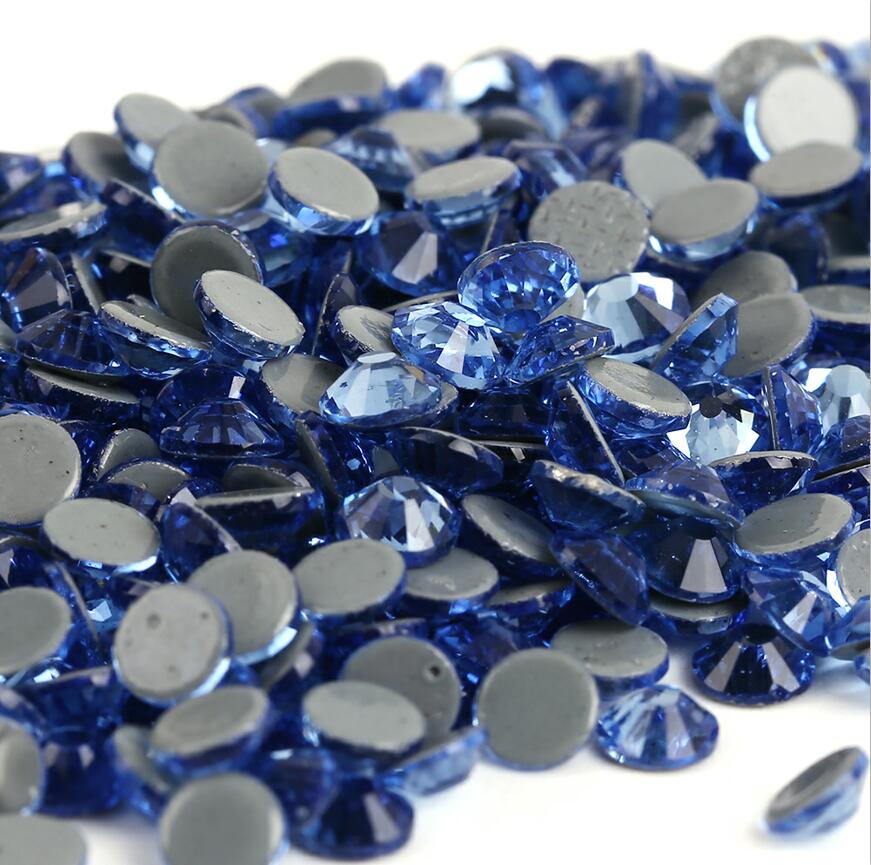 SS6-SS30 40Colors Crystal AB Better DMC Hot Fix Rhinestones,Glass Strass Hotfix Iron On Rhinestones Sewing & Fabric Decorations