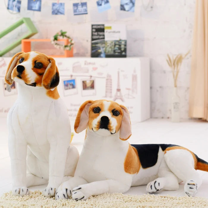 30-90cm Giant Beagle Dog Toy Realistic Stuffed Animals Dog  Plush Toys Gift For Children Home Decor