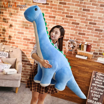 GIANT Brachiosaurus Stuffed Animal 100cm Long Neck Dinosaur Plush Toy Dino Plushies Soft Doll Children Kids Birthday Gift